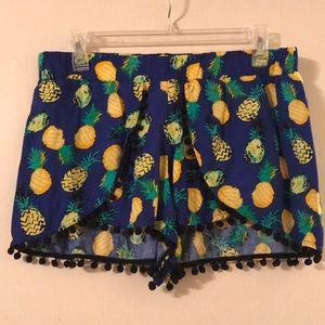Pineapple PomPom Shorts